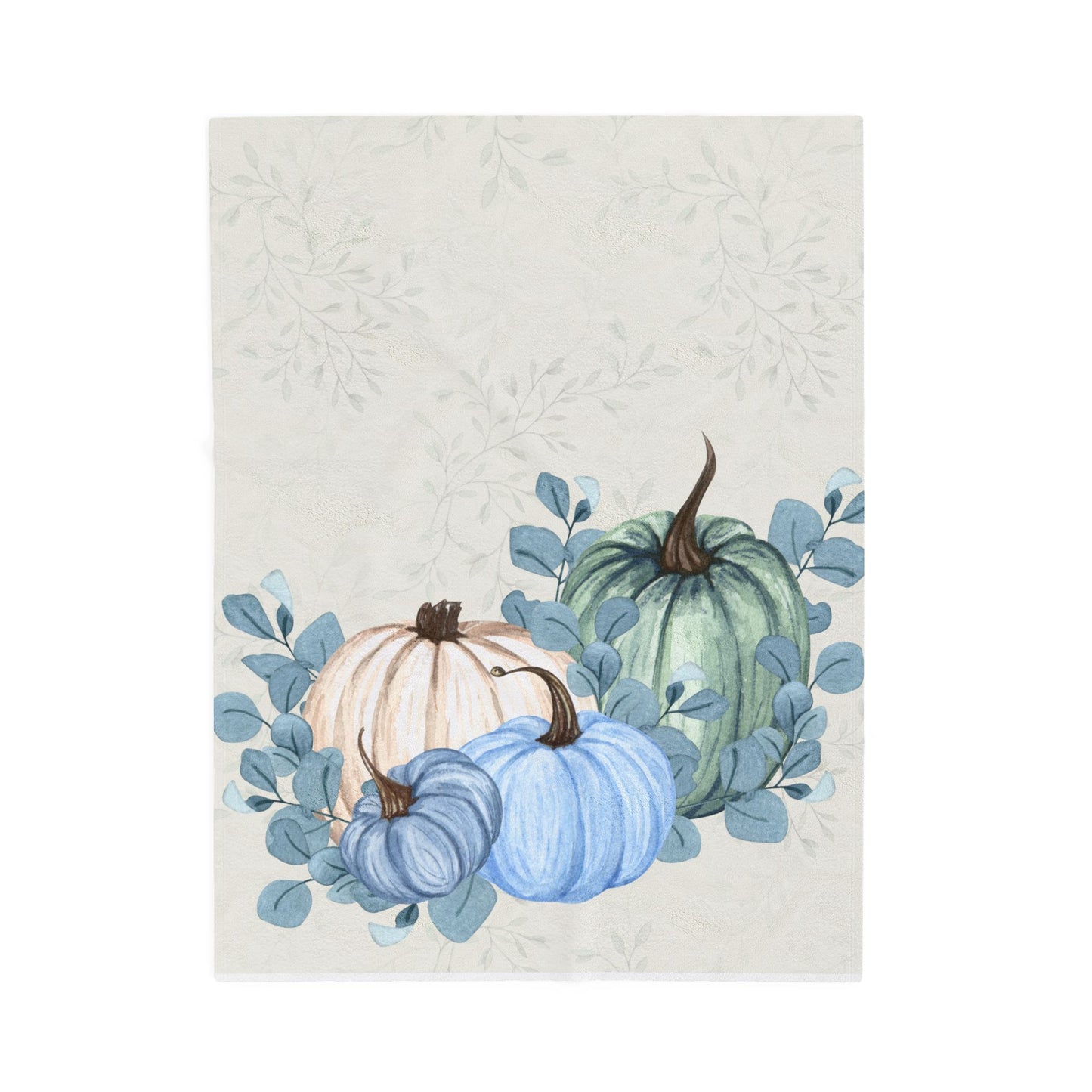 Pumpkin Patch Velveteen Plush Blanket - Cozy Fall Decor, Halloween Gifts, Soft Throw for Home, Autumn Vibes, Snuggle Up Blanket