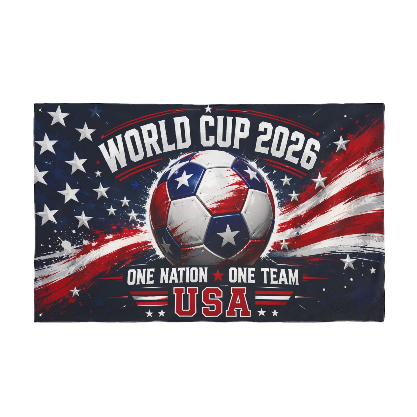 USA World Cup 2026 Double Sided American Soccer Fan Flag