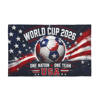 USA World Cup 2026 Double Sided American Soccer Fan Flag