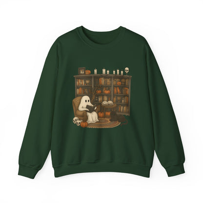 Ghost Library Halloween Fall Sweatshirt