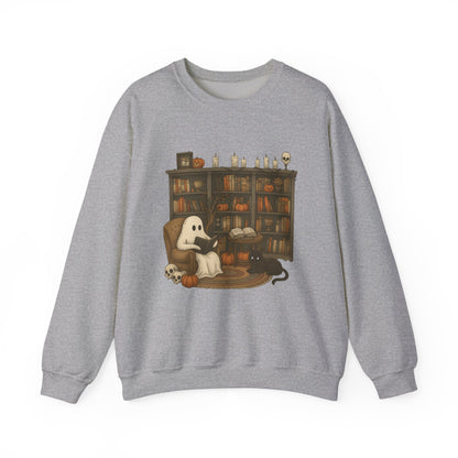 Ghost Library Halloween Fall Sweatshirt