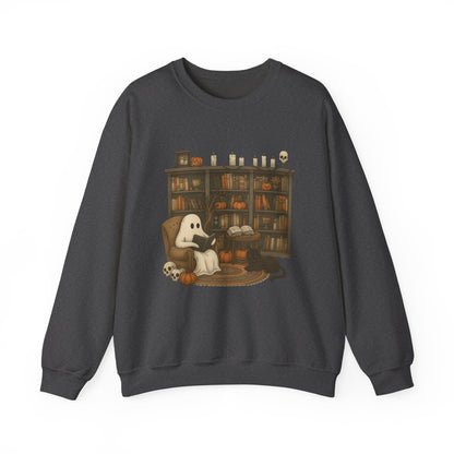 Ghost Library Halloween Fall Sweatshirt