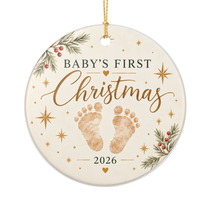 Baby's First Christmas 2026 Ceramic Ornament