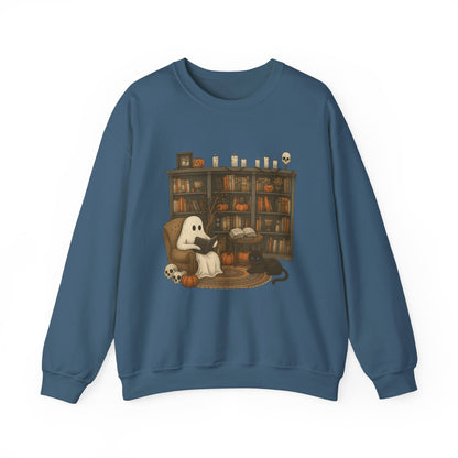 Ghost Library Halloween Fall Sweatshirt
