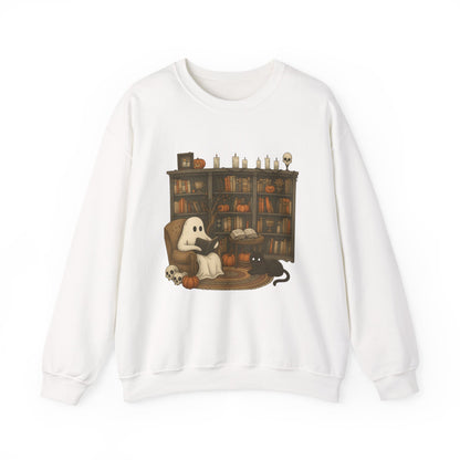 Ghost Library Halloween Fall Sweatshirt