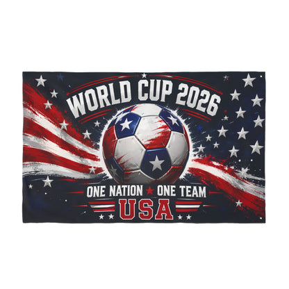 USA World Cup 2026 Double Sided American Soccer Fan Flag