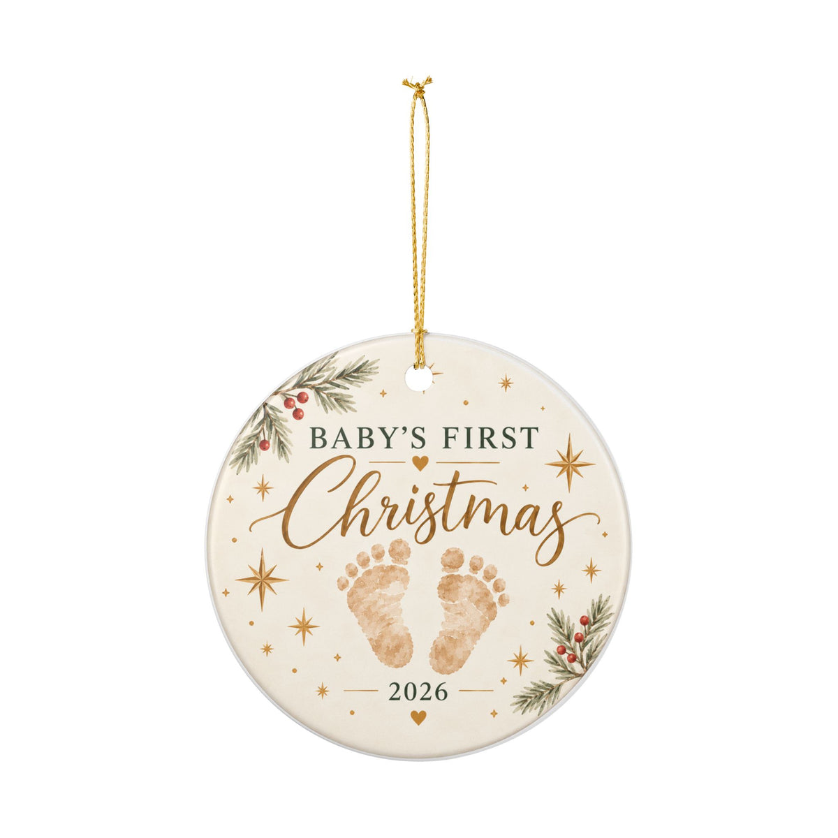 Baby's First Christmas 2026 Ceramic Ornament