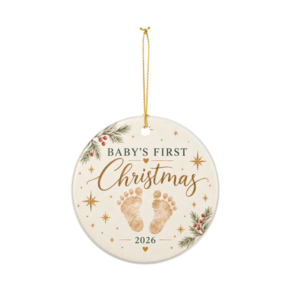 Baby's First Christmas 2026 Ceramic Ornament