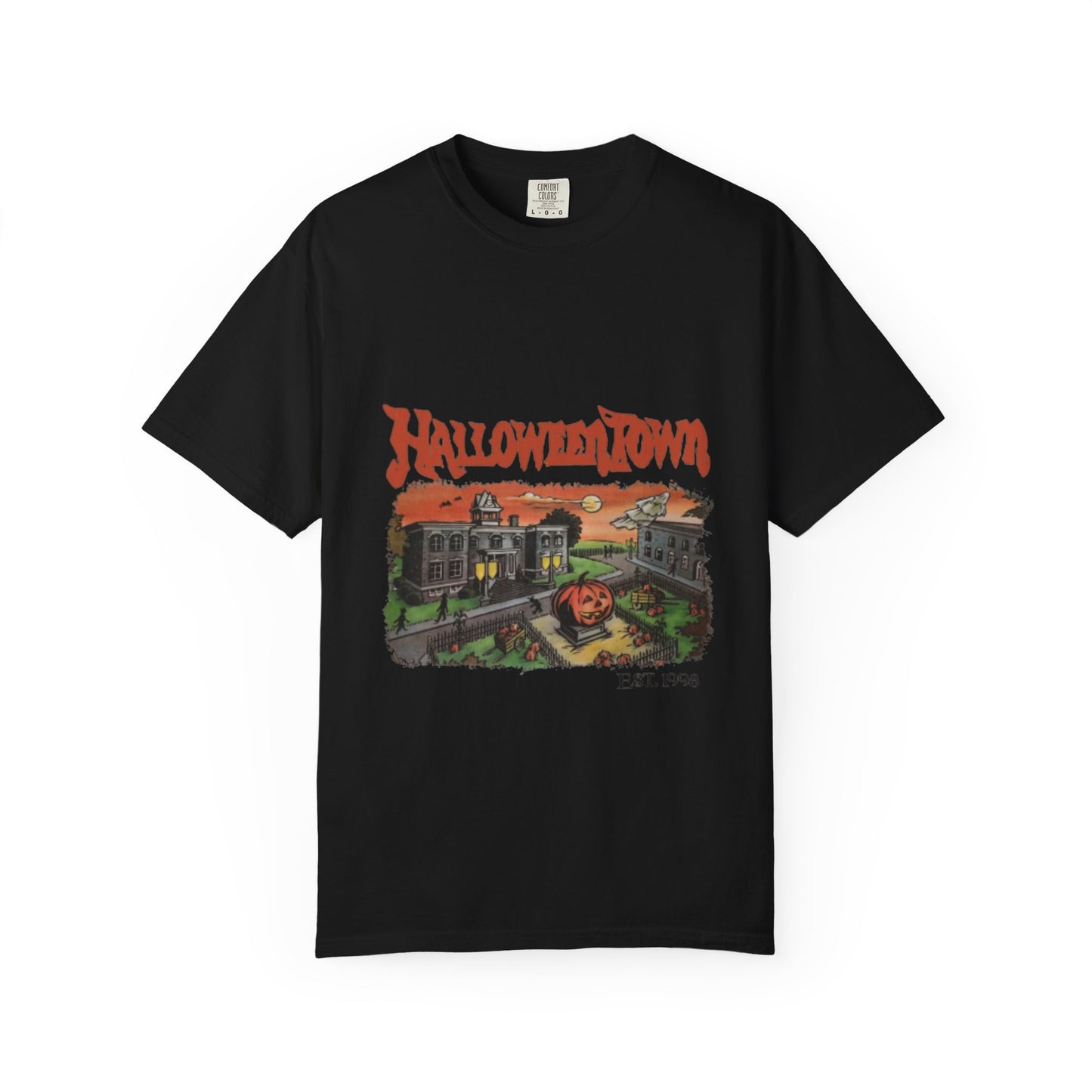 Retro Halloween Town T-Shirt, Spooky Tee, Fall Apparel, Halloween Gift, Casual Wear, Movie Merch