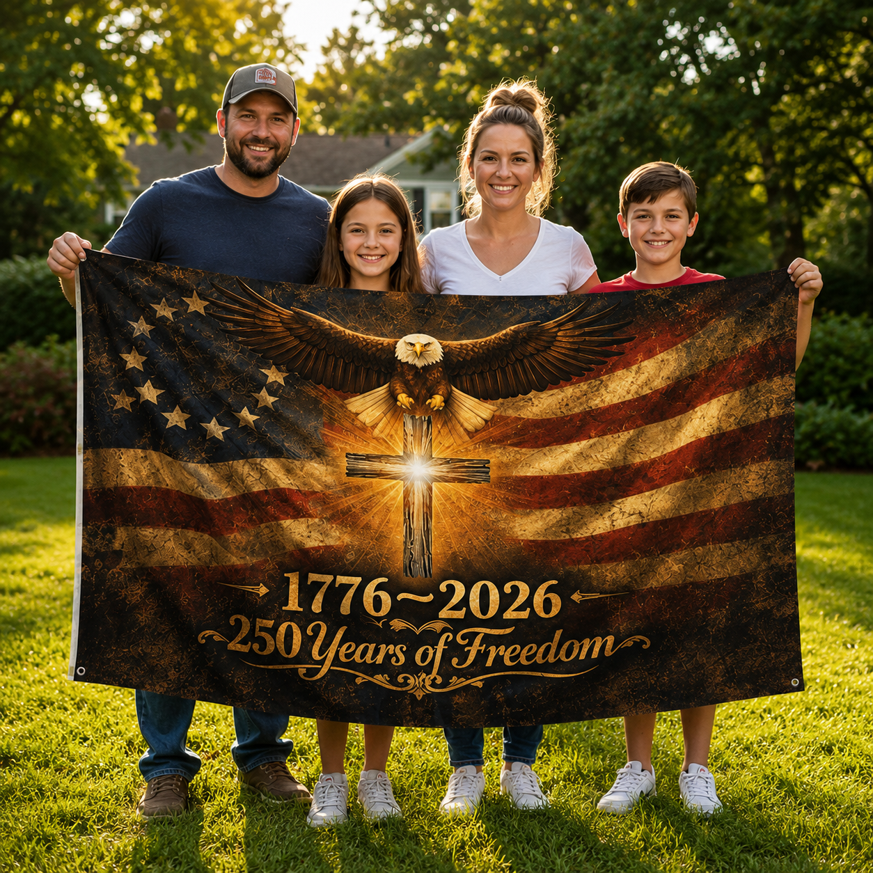 250 Years of Freedom Patriotic Flag 1776