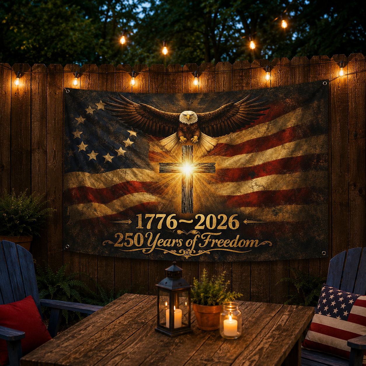 250 Years of Freedom Patriotic Flag 1776