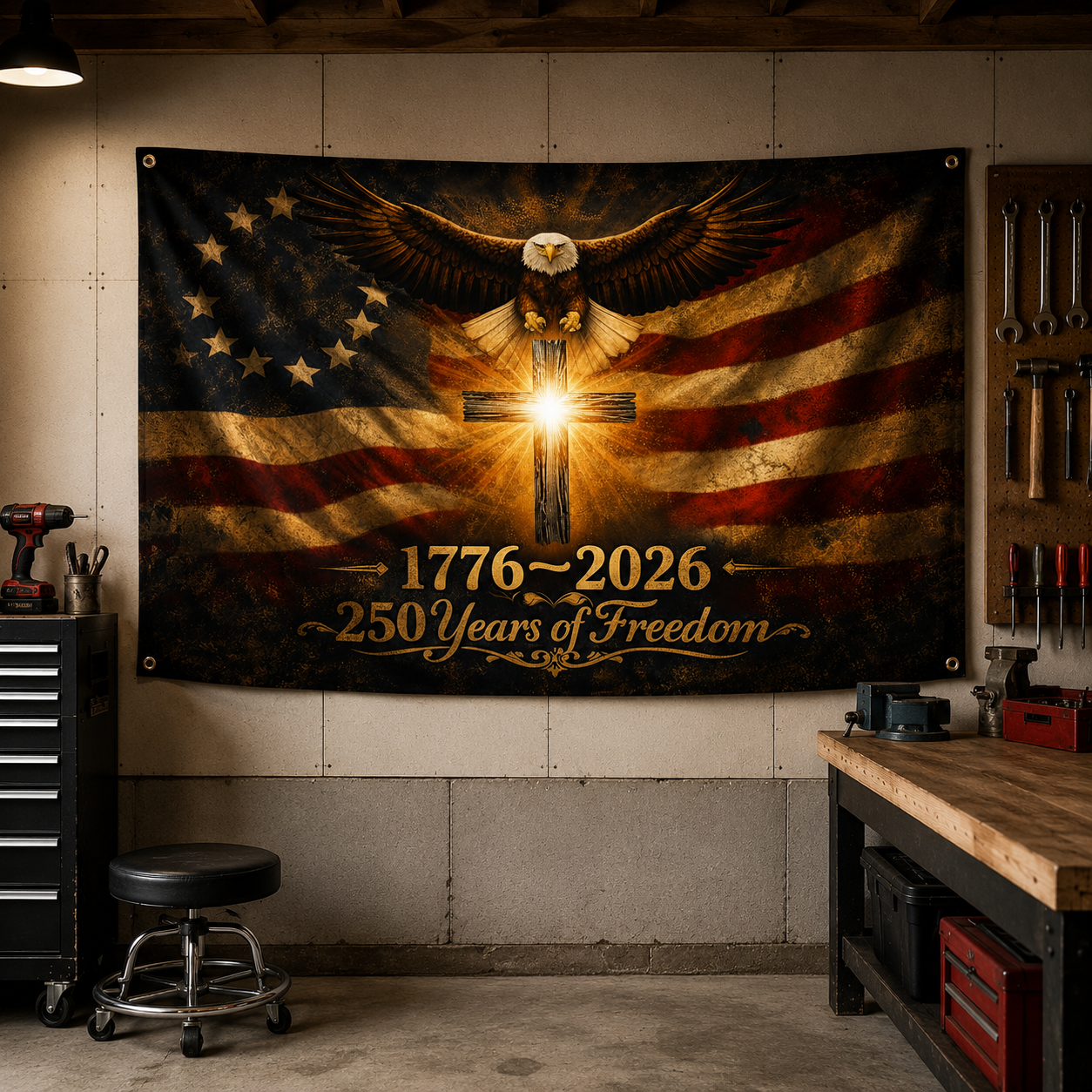 250 Years of Freedom Patriotic Flag 1776