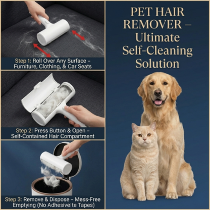 FurSwipe Self-Cleaning Pet Hair Remover Roller