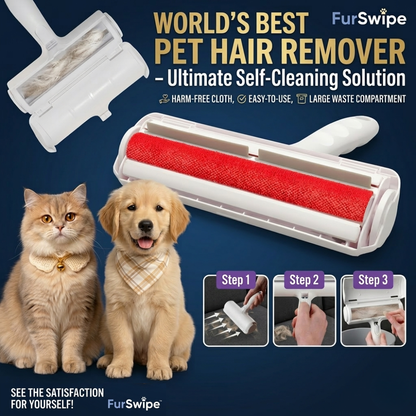 FurSwipe Self-Cleaning Pet Hair Remover Roller