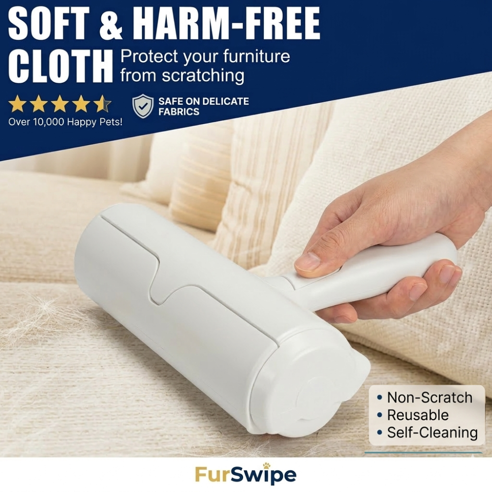 FurSwipe Self-Cleaning Pet Hair Remover Roller