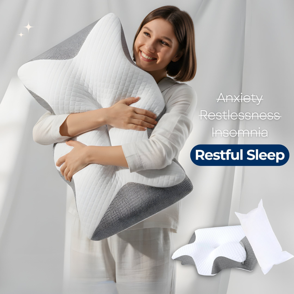 AlignRest™ Ergonomic Pillow – Neck, Back & Shoulder Support