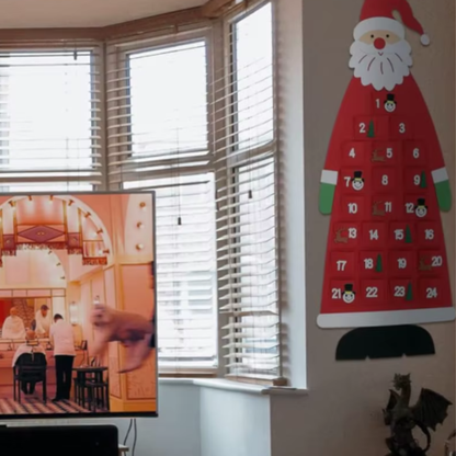 Large Felt Santa Advent Calendar