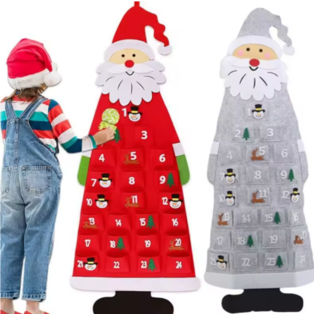 Large Felt Santa Advent Calendar