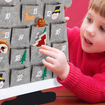 Large Felt Santa Advent Calendar