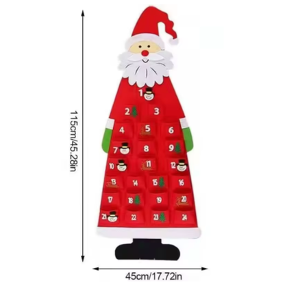 Large Felt Santa Advent Calendar