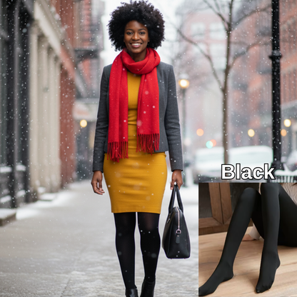 Warm Fleece Sheer Tights