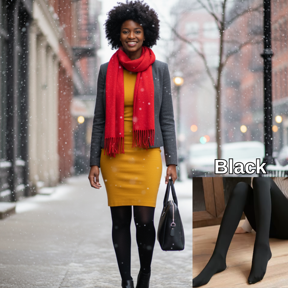 Warm Fleece Sheer Tights