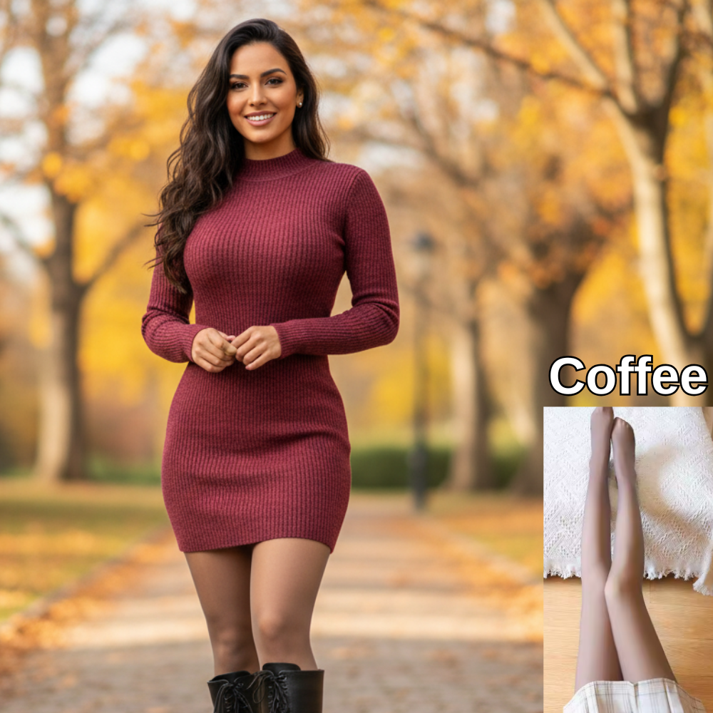 Warm Fleece Sheer Tights