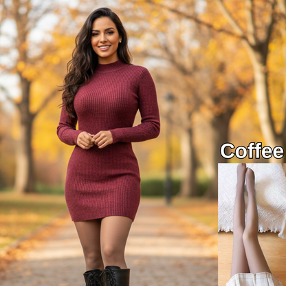 Warm Fleece Sheer Tights