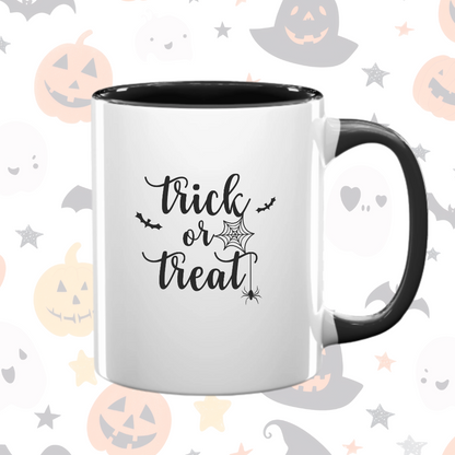 AM15OZ Halloween Mug - Trick or Treat Ghost 15oz Accent Mug
