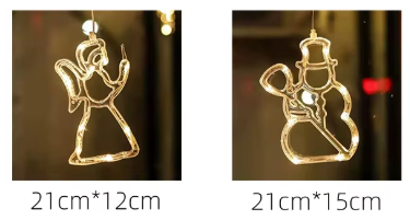 Christmas LED Window Hanging Light