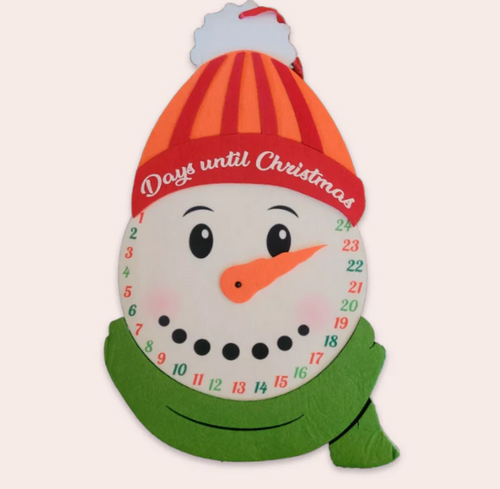 Felt Snowman Christmas Countdown