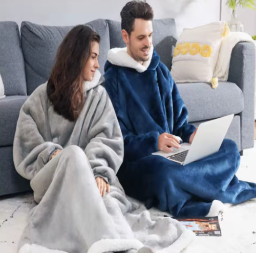 The CuddleCloud Blanket Hoodie
