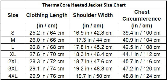 ThermaCore Heated Jacket or Vest