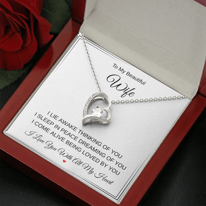 To My Beautiful Wife Gift Necklace