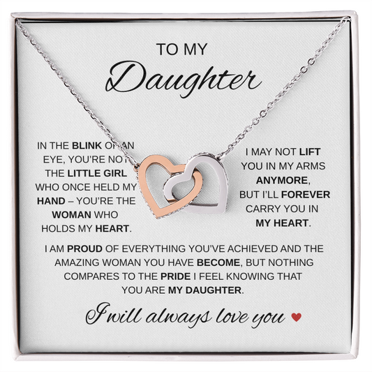 To My Daughter - Amazing Woman Gift Necklace