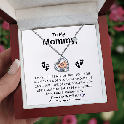 To My Mommy - New Mom Necklace Gift
