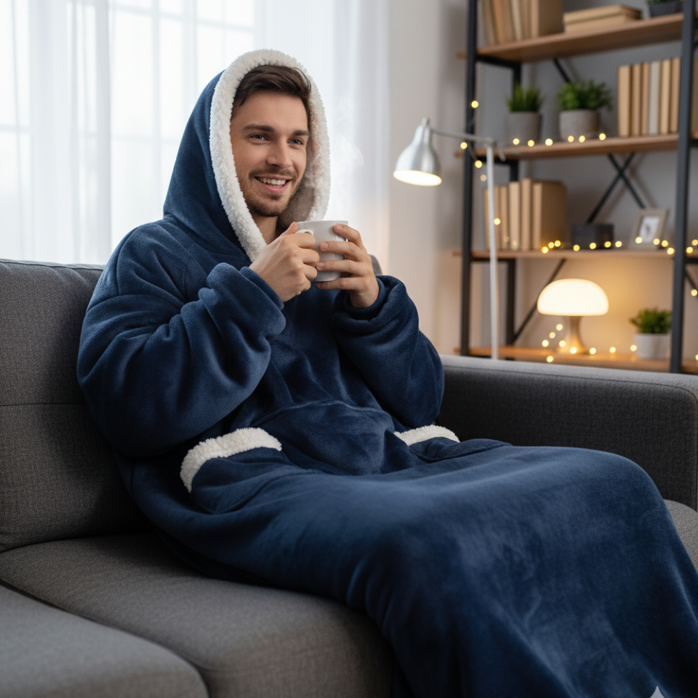 The CuddleCloud Blanket Hoodie