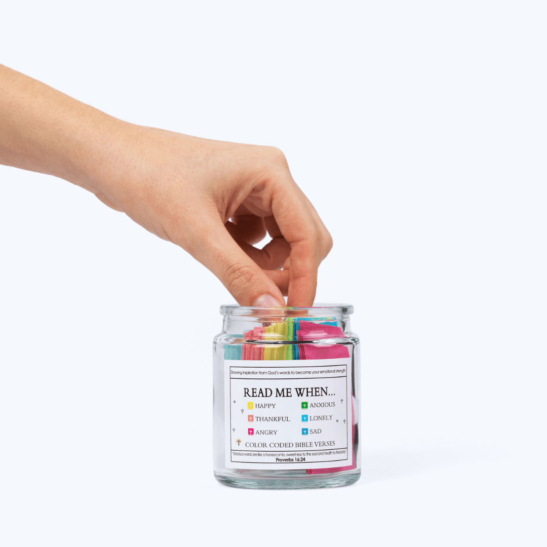 “Read Me When” Bible Verse Jar – Daily Faith & Encouragement