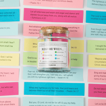 “Read Me When” Bible Verse Jar – Daily Faith & Encouragement